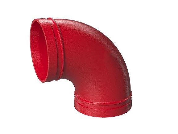 Cotovelo 90º Linha Acoplin Grooved UL/FM
