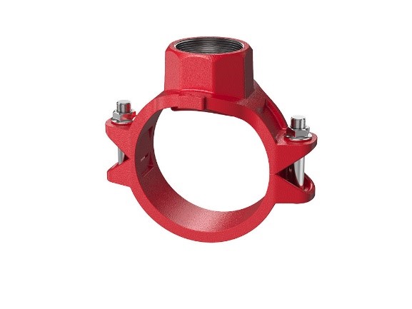 Tê Mecânico Com Saída Roscada Npt Acoplin Grooved UL/FM